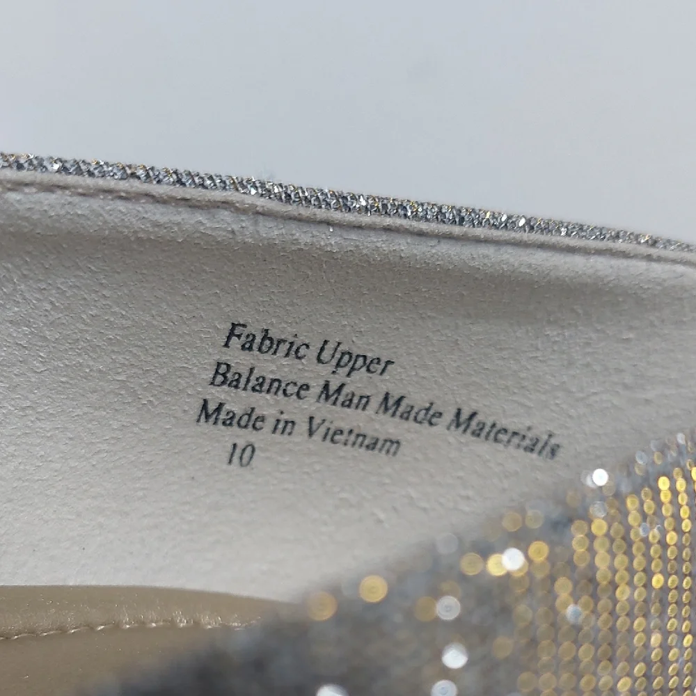 Coach and Four Silver Peep-Toe Heels Womens Size‎ 10